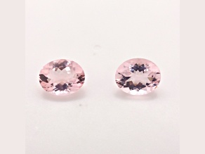 Morganite 10x8mm Oval Matched Pair 4.59ct