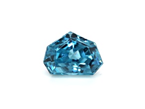 BLUE ZIRCON TOP QUALITY FANCY CUT 7X9.5 CTS- 4.21